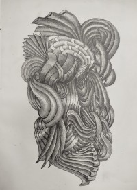 Qaiser Khan, Pencil on Paper, AC-QK-002